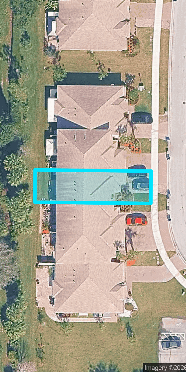 Aerial of 10059 W VILLA CIR, VERO BEACH, FL- 32966